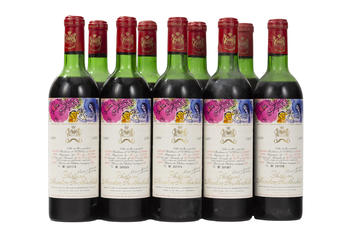 Ch. Mouton Rothschild, 1970, Pauillac, 1er grand cru classé, 9 bts