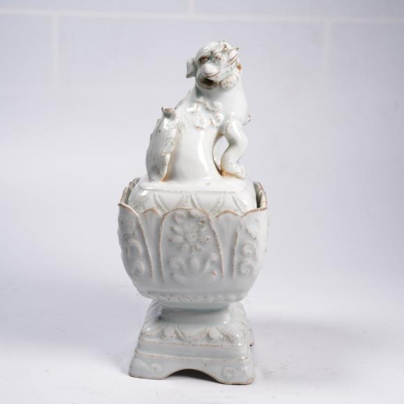千美會(huì)影青釉獅鈕爐