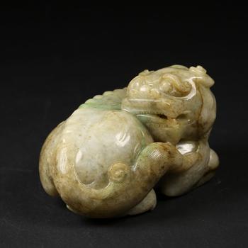 翡翠瑞獸擺件