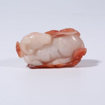 南紅瑪瑙羊手把件