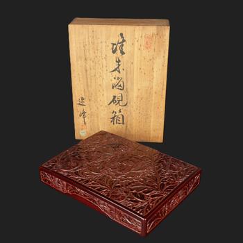 雕漆硯箱