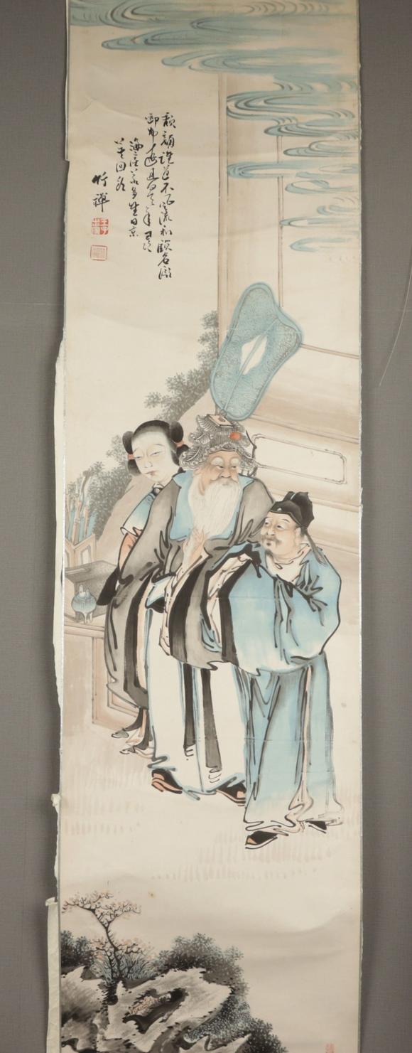 朱雀美術(shù)拍賣竹禪 人物