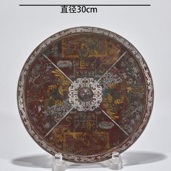 明以前 措金銀 人物故事 銅鏡