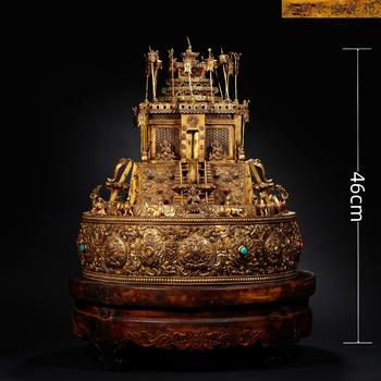 Yongle Period Gilt-Bronze Gem-Inlaid Vajrabhairava (Yamantaka) Mandala