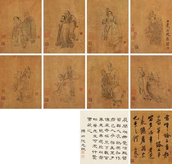 陳洪綬（1598-1652）[明]?十八羅漢冊