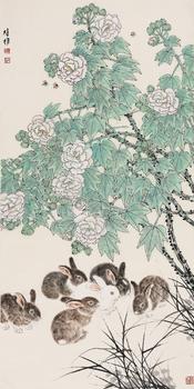 方楚雄 富貴玉兔