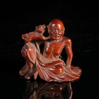 清·黃楊木瘦骨羅漢
