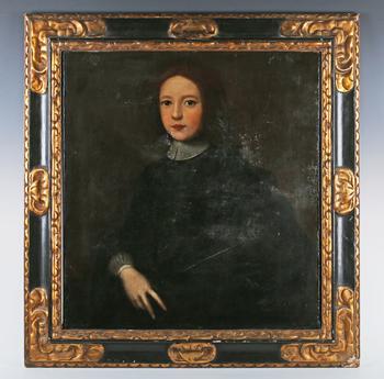 Continental School (18th century) - Portrait of a young man, oil on