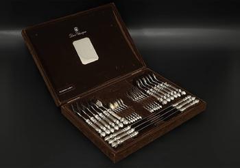 CHRISTOPH WIDMANN（德國(guó)銀器品牌）餐具一套共30點(diǎn) 原箱附 柄90銀包