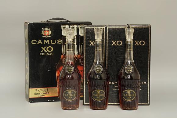 京都祇園會拍賣80年代 CAMUS XO 3支 原箱附