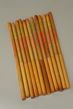 善璉湖筆廠為啟功先生七旬大慶制 純羊大楷 12管 箱附
