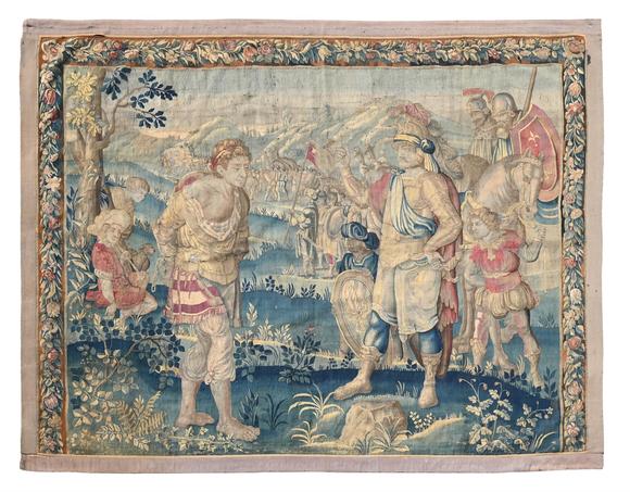 Dreweatts|精美家具、雕塑、地毯、陶瓷和藝術(shù)品-Watts 1874A FLEMISH HISTORICAL TAPESTRY 