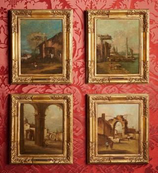 FOLLOWER OF FRANCESCO GUARDI, ARCHITECTURAL CAPRICCI