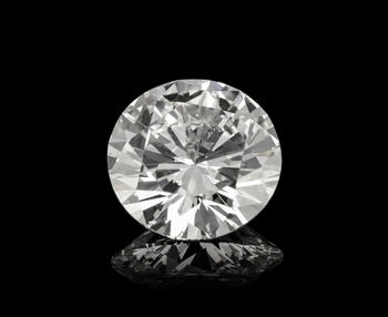 Un diamant taille brillant sur papier de 3.55 carats, VVS2, Top Wesselton, rapport IGI