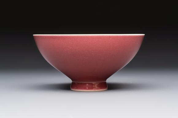 Rob Michiels AuctionsA Chinese copper-red-glazed 'Lianzi' bowl, Qianlong mark and of the period
