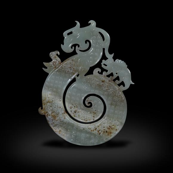 東京銀座（古美術(shù)宋磁）戰(zhàn)國 玉龍