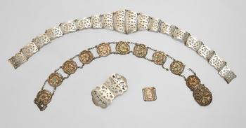 Art Nouveau?

Japanese export belt decorated with orchids