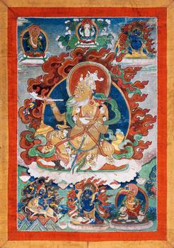 19世紀(jì) 婆羅門(mén)大黑天唐卡
