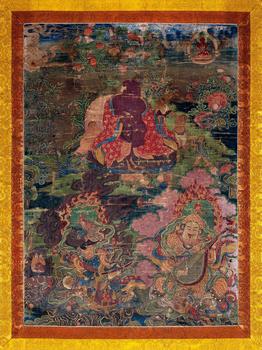 18世紀(jì) 阿羅漢與二天王唐卡