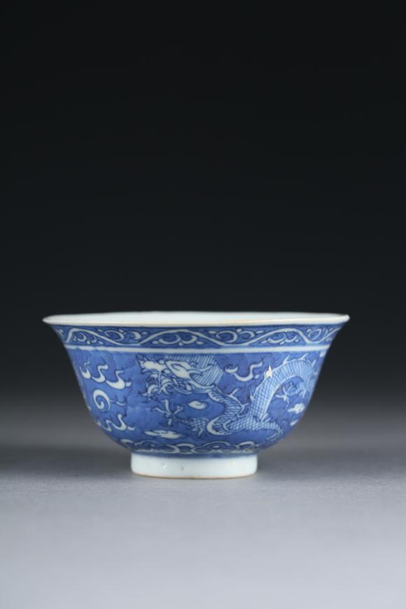 春和美術(shù)青花海水雲(yún)龍碗