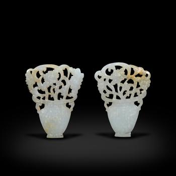 玉花籃一對(duì)