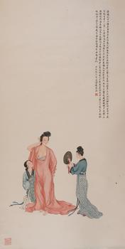 劉凌滄  貴妃妝鏡圖