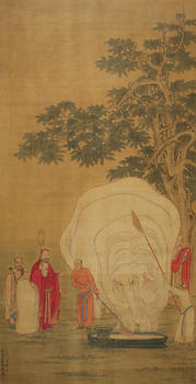丁云鵬 洗象圖