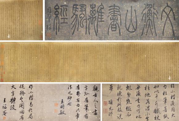 中佳信拍賣文征明 《離騷經(jīng)》書法小楷長卷（帶題跋）