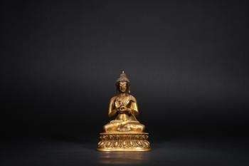 清乾隆 銅燃燈佛