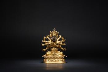 清乾隆 銅密集金剛