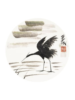 林風(fēng)眠 水鷺