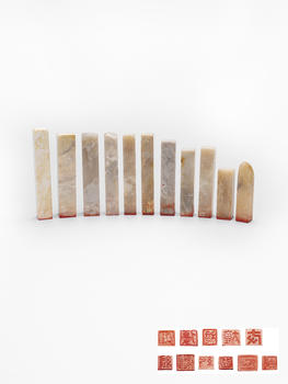 各式壽山石小印章一組