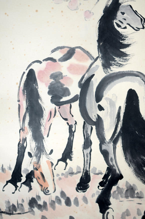 桃山国际拍卖株式会社徐悲鸿 双骏图