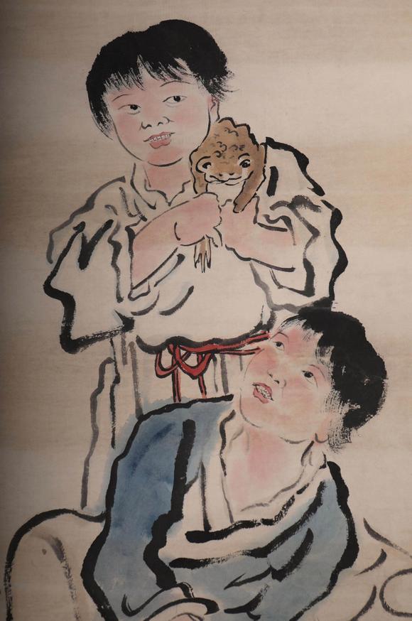 九天万象徐悲鸿 和合二仙图