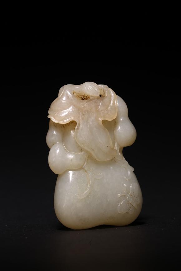 清白玉葫芦挂件