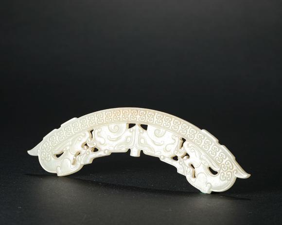 和田白玉龙纹玉璜