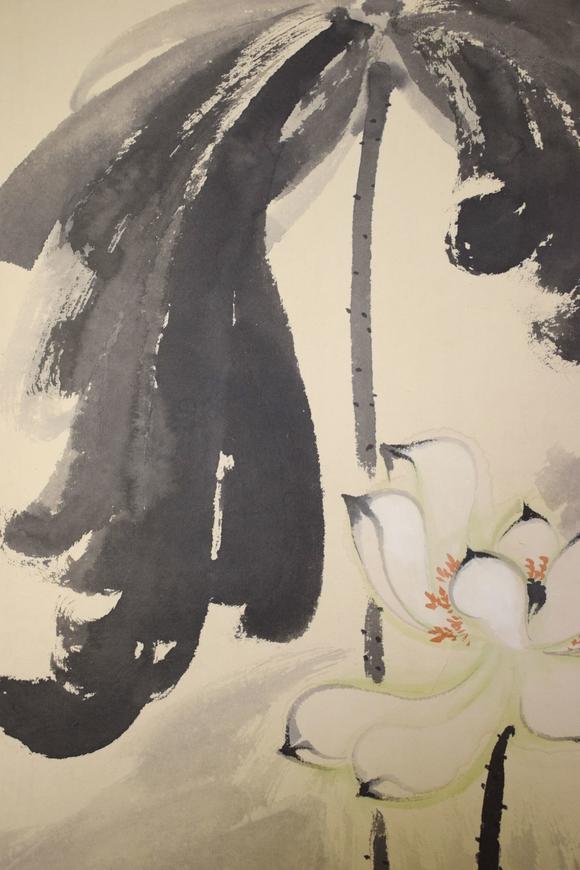 张大千荷花四条屏