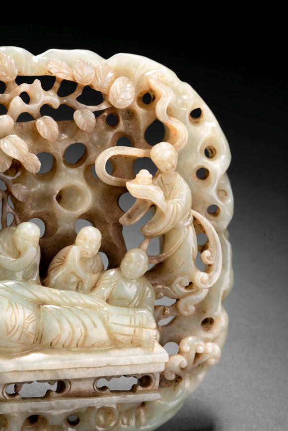 宋元时期和田玉佛教故事牌