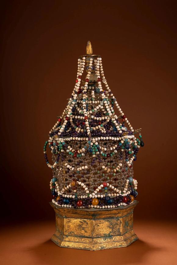 中国宋代铜鎏金七宝舍利塔