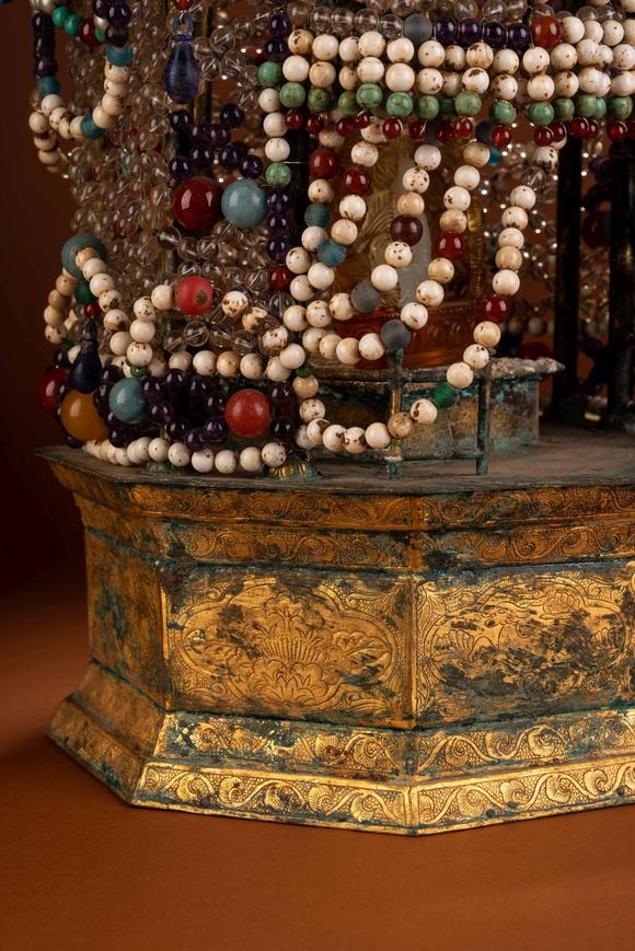 中国宋代铜鎏金七宝舍利塔