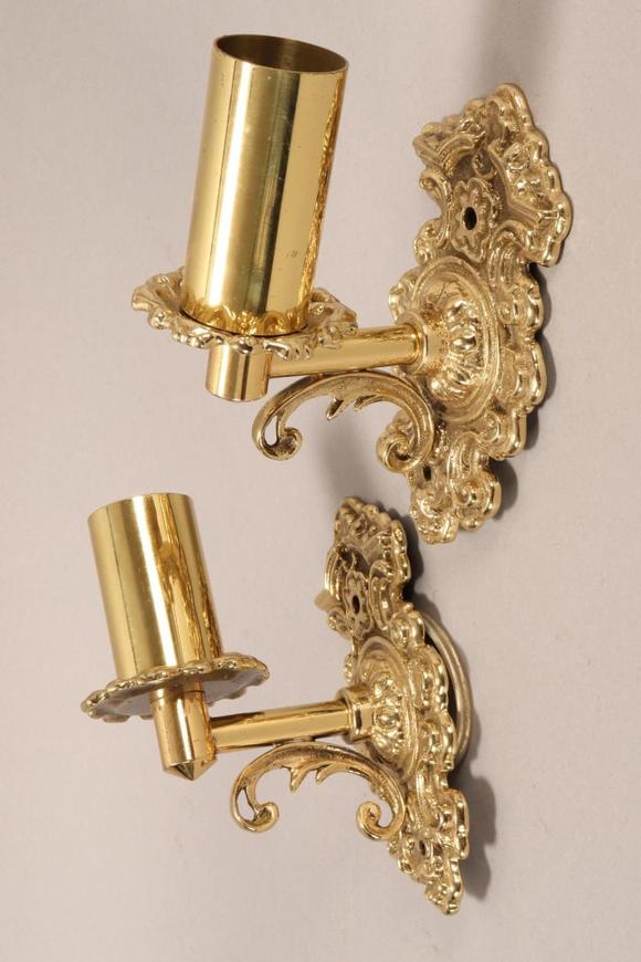aalders auctionspair of gilt metal light fittings