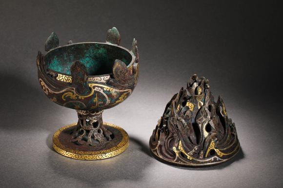 明代错金银博山炉