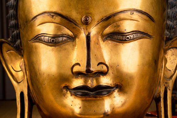 明代鎏金大耳如来佛首