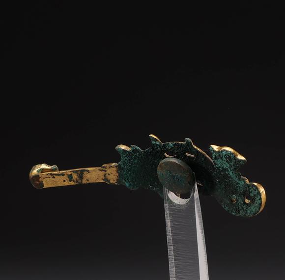 宋代铜质铜鎏金带钩