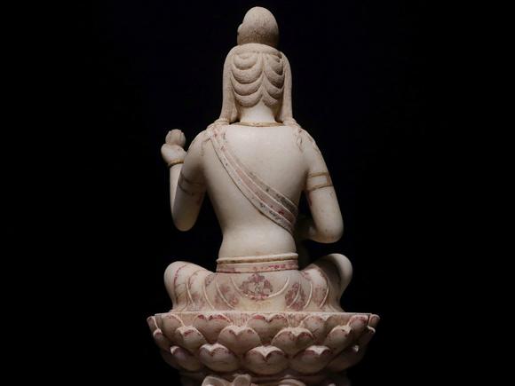 jade stone carved statue from northern wei 北魏汉白玉石雕佛像