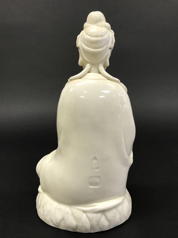 何朝宗款 德化窑观音像