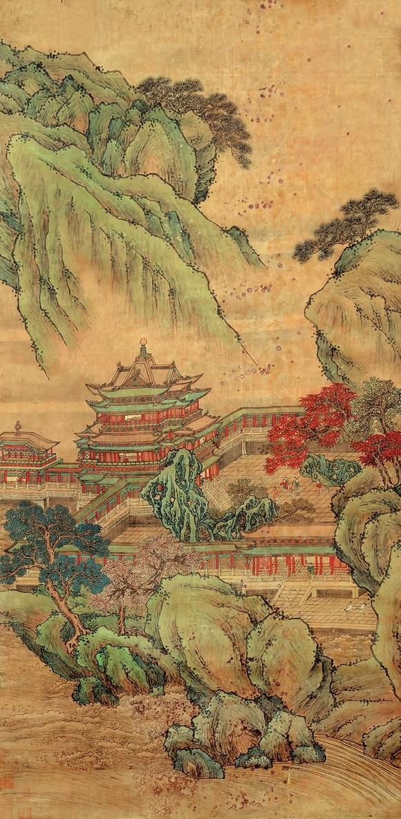 赵伯驹 山水楼阁