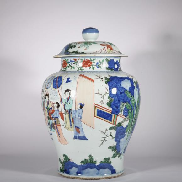 人物将军罐估价_五彩人物将军罐高清大图_易拍全球日本金文渊chinese