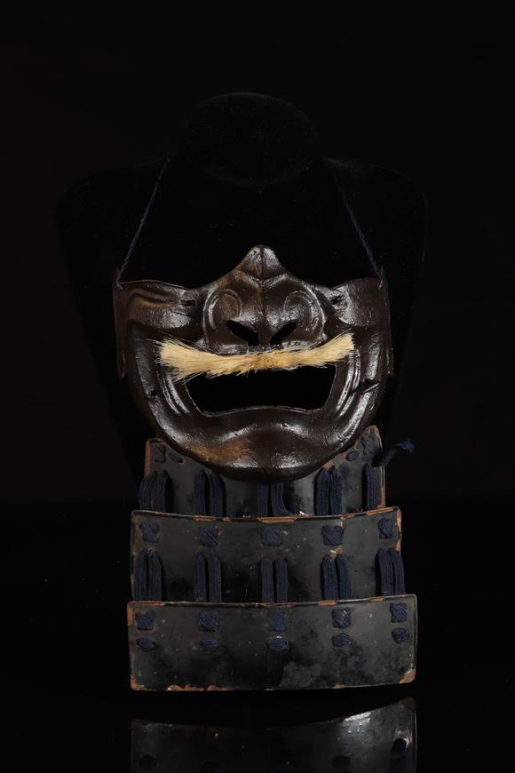 日本-menpo 18世纪武士铁面具