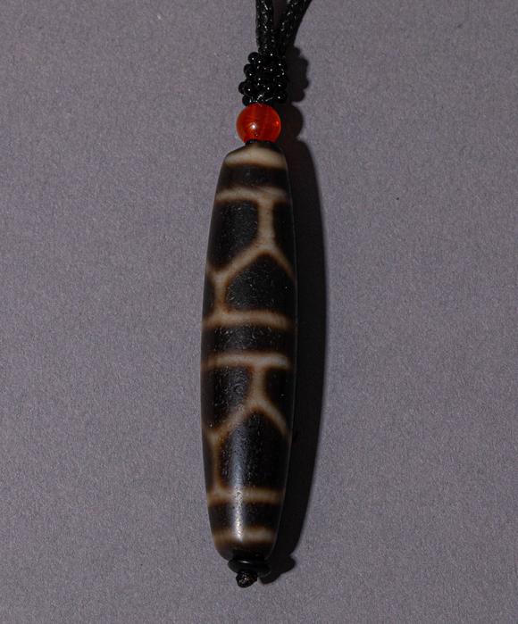 ancientchinesedziwithturtlepattern中国古代龟背纹天珠